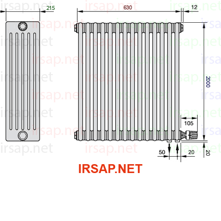Радиатор IRSAP Tesi 62000/14 T26 CL 01